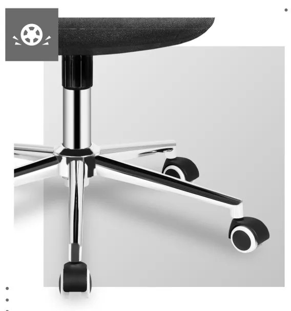 Ergonomikus forgószék fekete