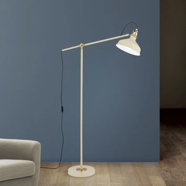 Orion Dimmelhető 12-1192/1 - Állólámpa SCHILLER 1xE27/40W/230V krémes/bronz