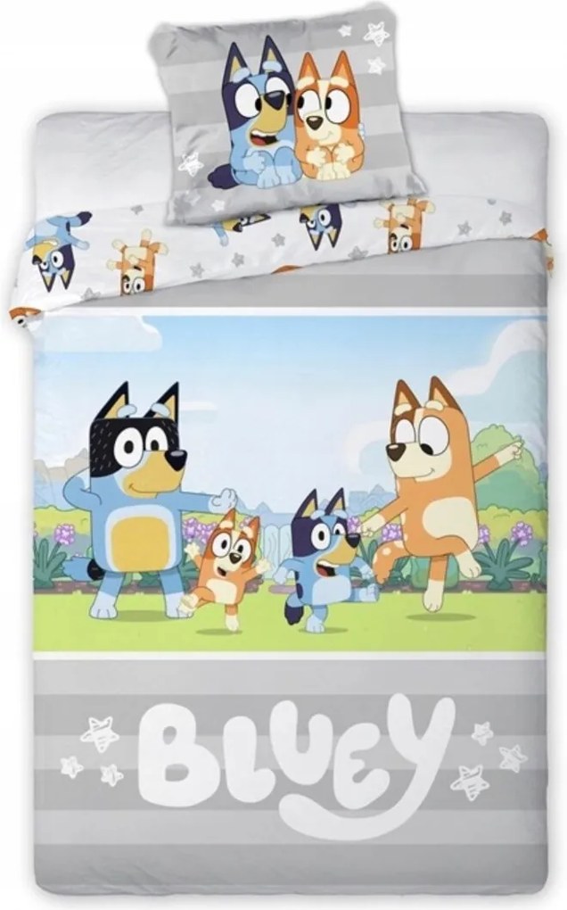 Disney Bluey gyerek ágyneműhuzat 140x200cm+90x70cm Faro