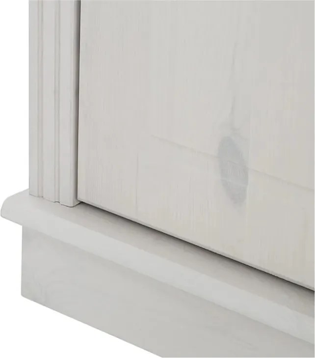 Fehér borovi fenyő könyvespolc 296x223 cm Anita – Støraa