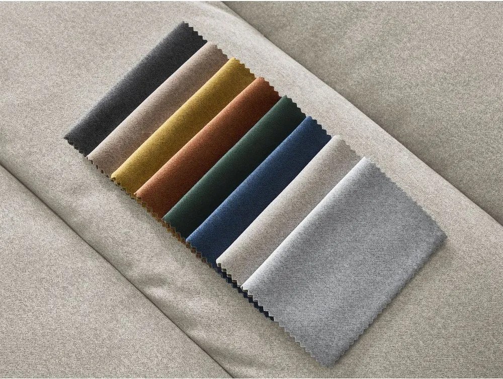 Bézs bársony sarokkanapé (bal oldali-heverő résszel) Sierra – Bobochic Paris