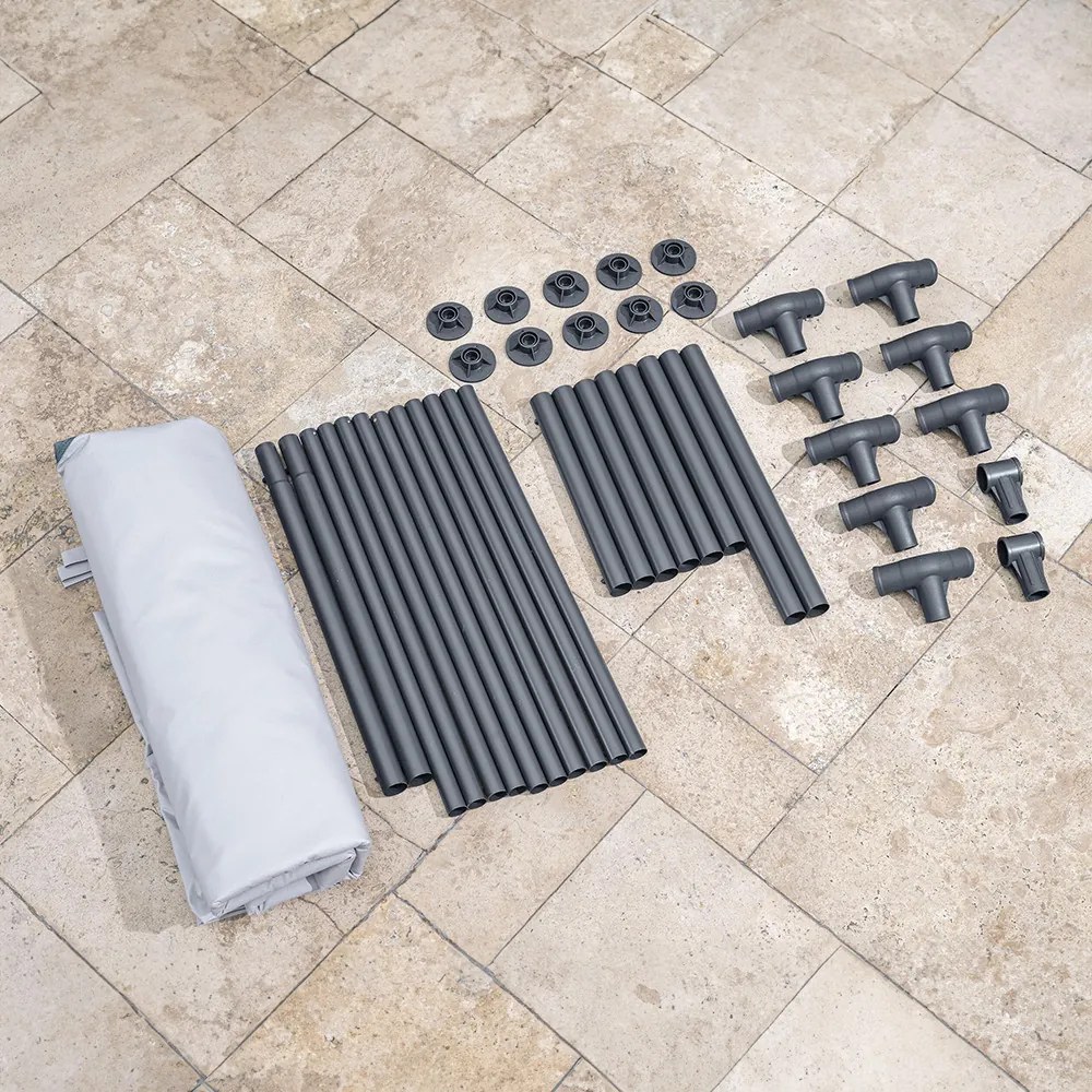 Lay-Z-Spa ovális, fémvázas jégfürdő kád 150 x 90 x 65 cm