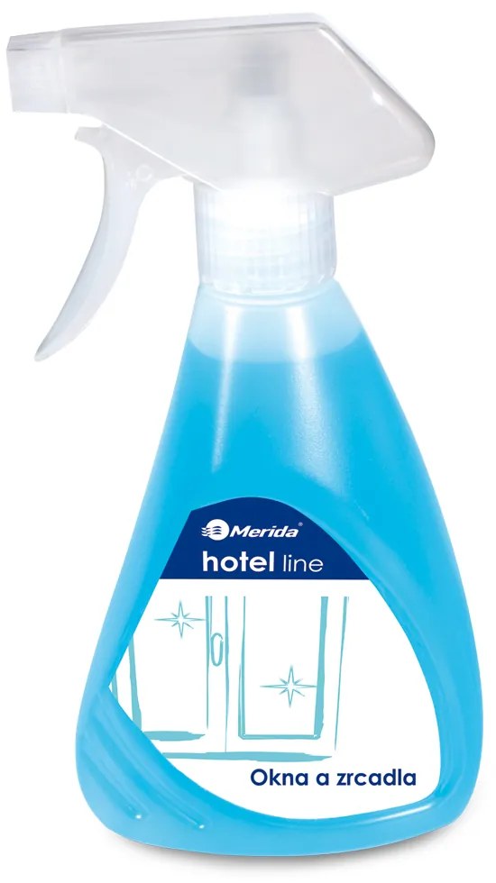 Merida Hotel Line termék ablakokhoz és tükrökhöz, 500 ml, kék
