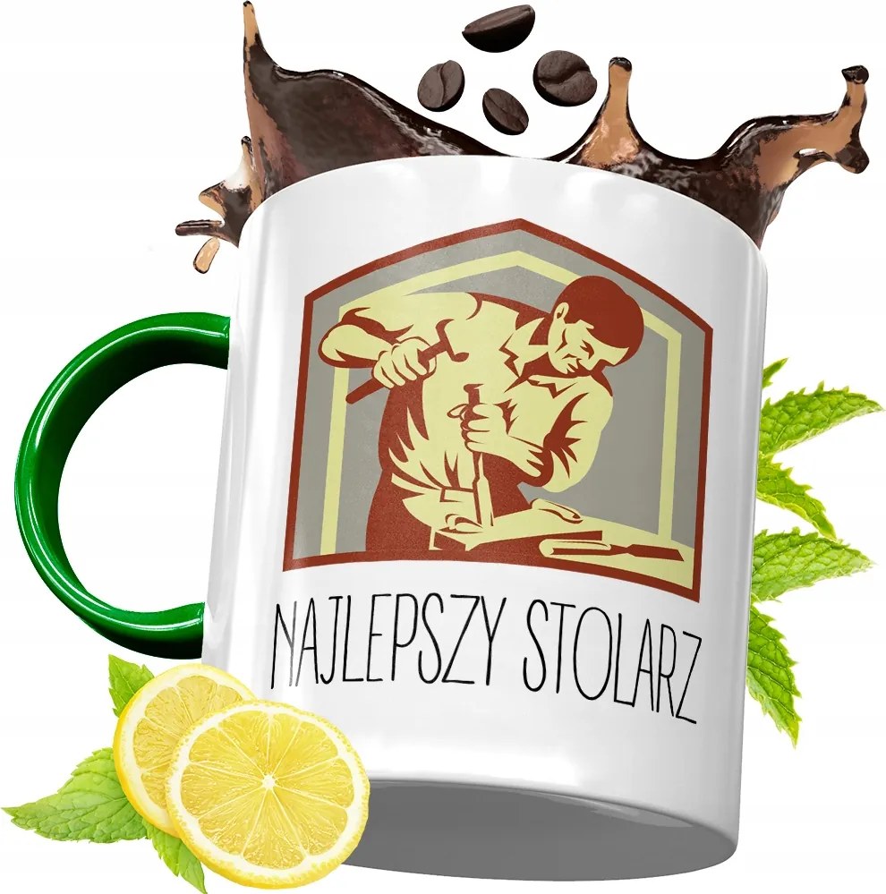 Zöld Bögre Asztalosnak Születésnapra Ajándék fényképes nyomtatással