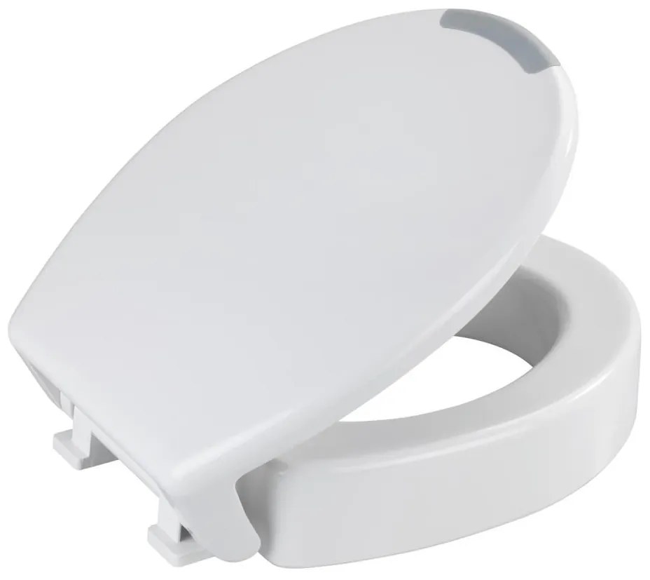 WENKO 25005100-WC-ülőke SECURA 37x44 cm fehér/szürke