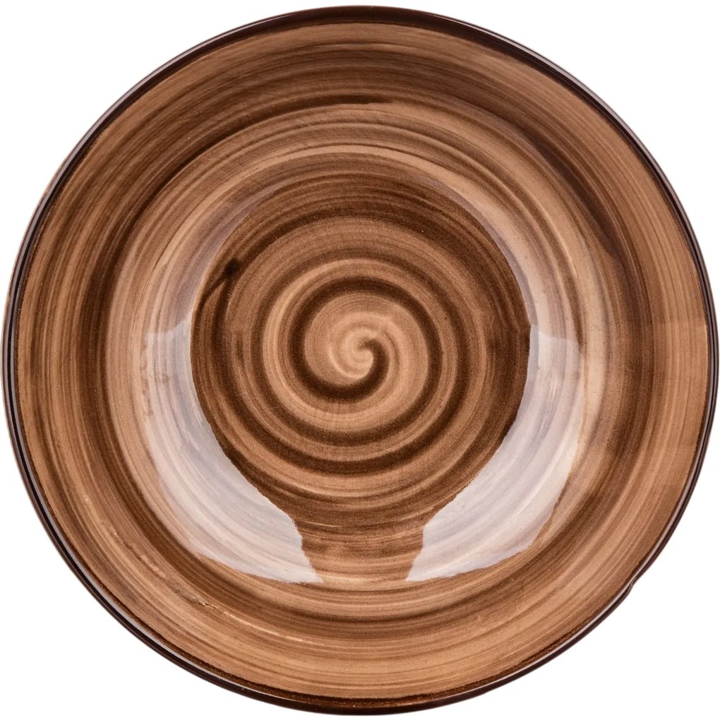 Banquet PALAS mélytányér, 18 cm, barna