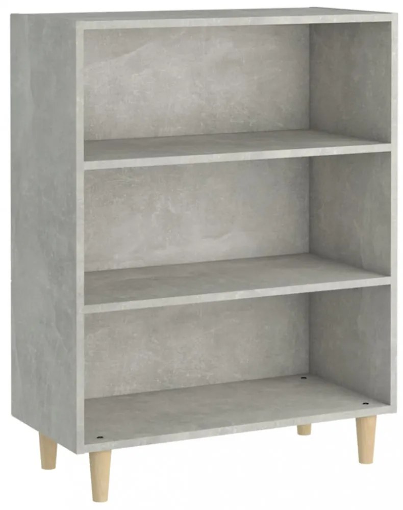 betonszürke szerelt fa tálalószekrény 69,5 x 32,5 x 90 cm