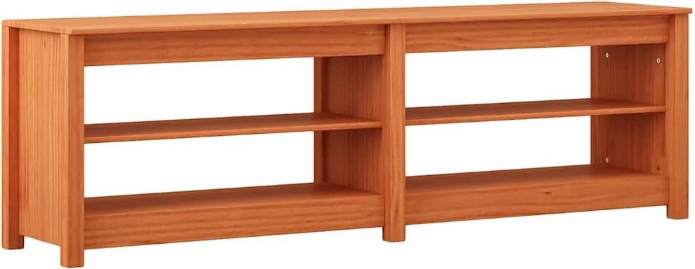 vidaXL Cipőpad polcokkal tárolóval Faggyú barna 160 x 36,5 x 50 cm