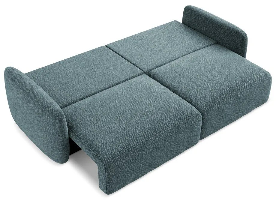 Türkiz kinyitható-tárolóhelyes kanapé 238 cm Kalena – Makamii
