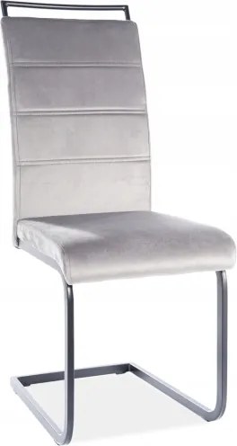 Kárpitozott szék H-441 Velvet fekete/szürke Sig