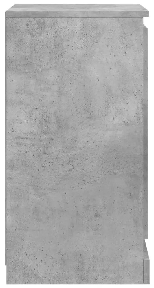 betonszürke szerelt fa tálalószekrény 37,5x35,5x67,5 cm