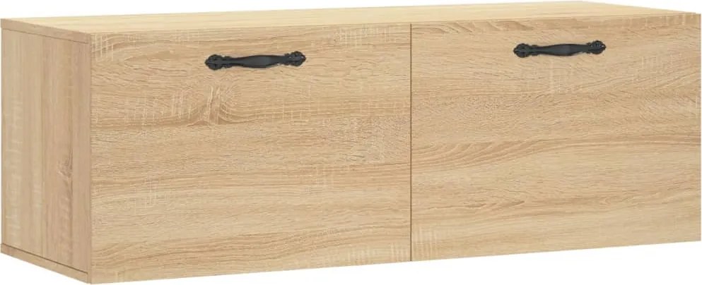 vidaXL sonoma tölgy színű szerelt fa faliszekrény 100 x 36,5 x 35 cm