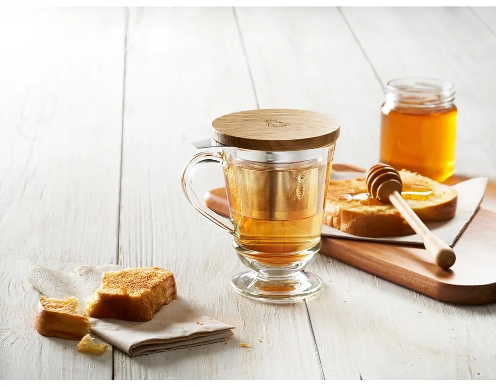 Üveg bögre szűrővel 270 ml Abeille – La Rochére