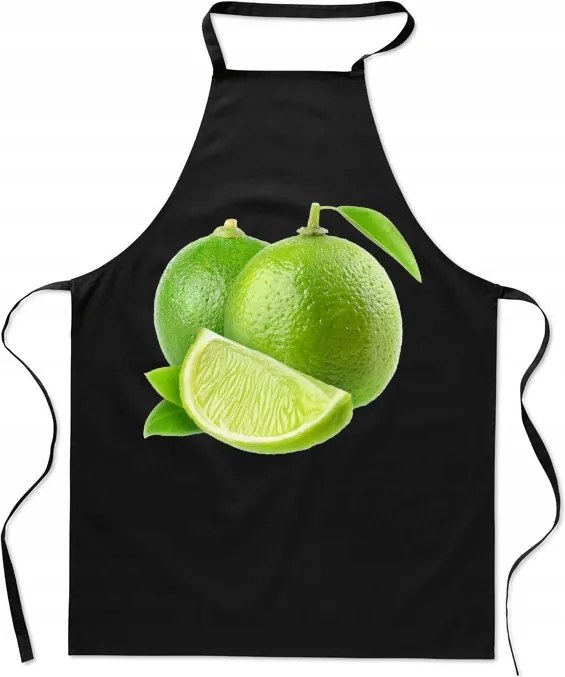Konyhai kötény nyomott mintás lime