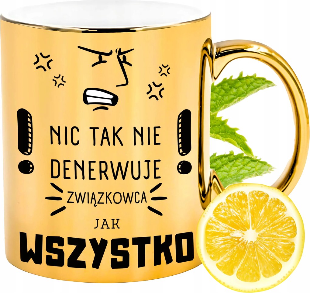 Arany csillogó bögre szakszervezeti ajándék fényképes nyomtatással