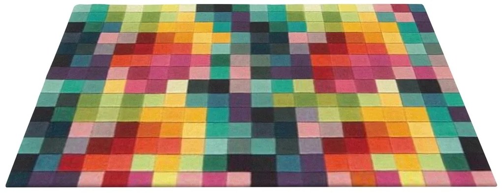Bedora Patch szőnyeg, 200x300 cm, 100% gyapjú, sokszínű, kézzel készített