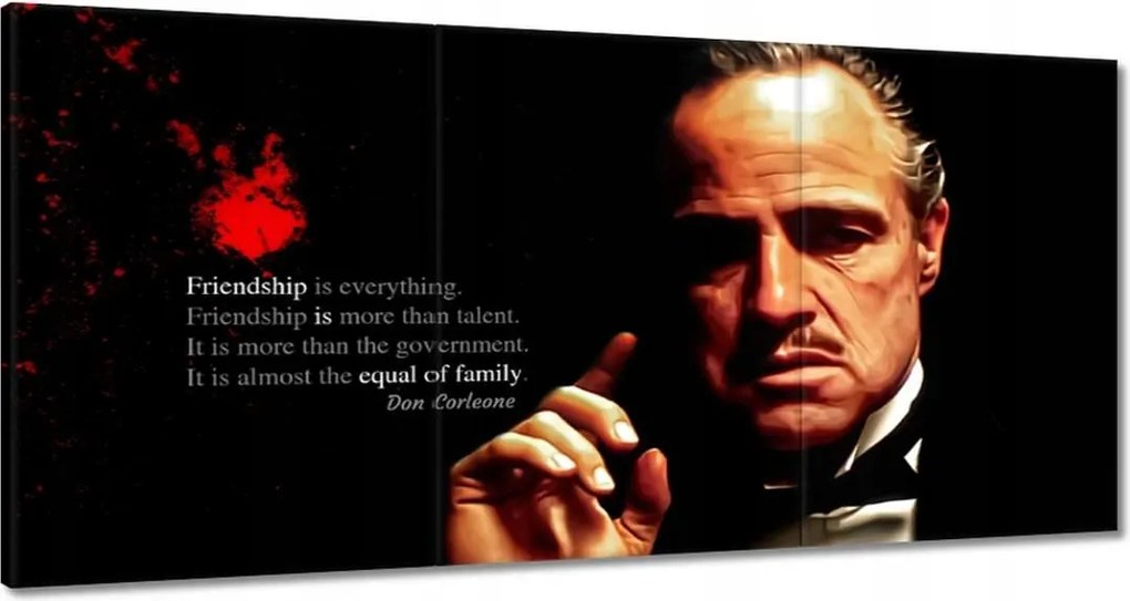 Vászonkép 60x30 Keresztapa