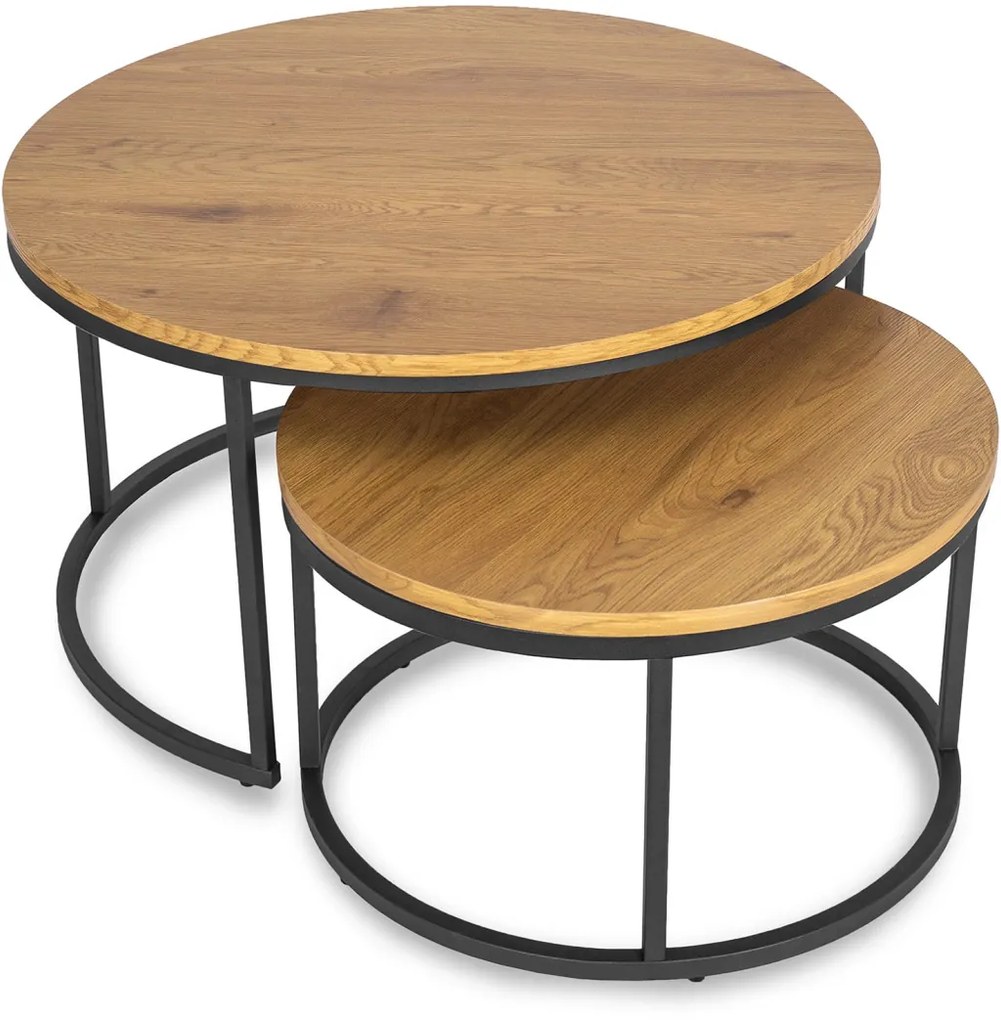 Dohányzóasztal szett Aranytölgy színben DELIA MAX