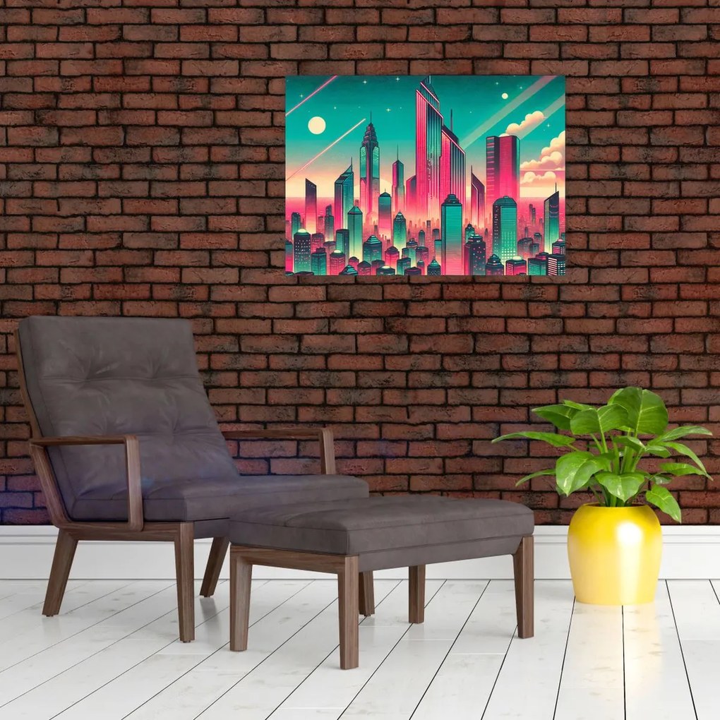 Kép – Nagyváros pop-art stílusban (70x50 cm)