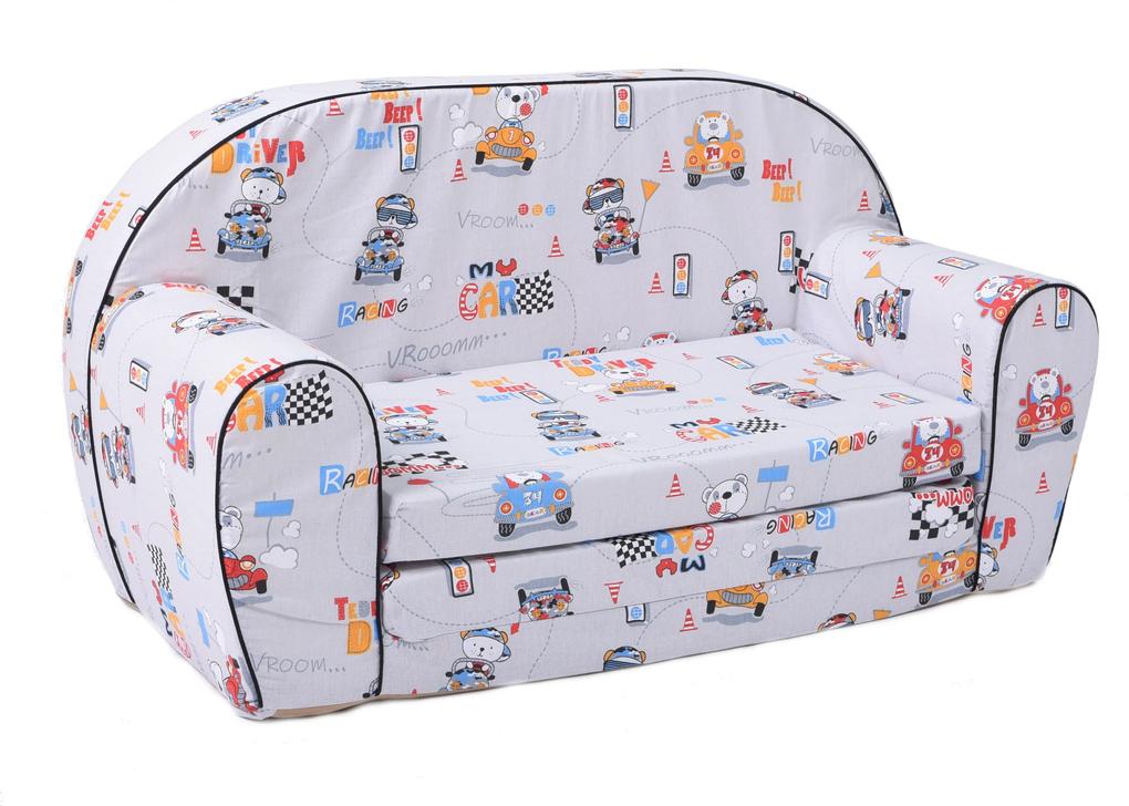 Fimex Szétnyitható mini gyerek kanapé - mackó, a versenyző