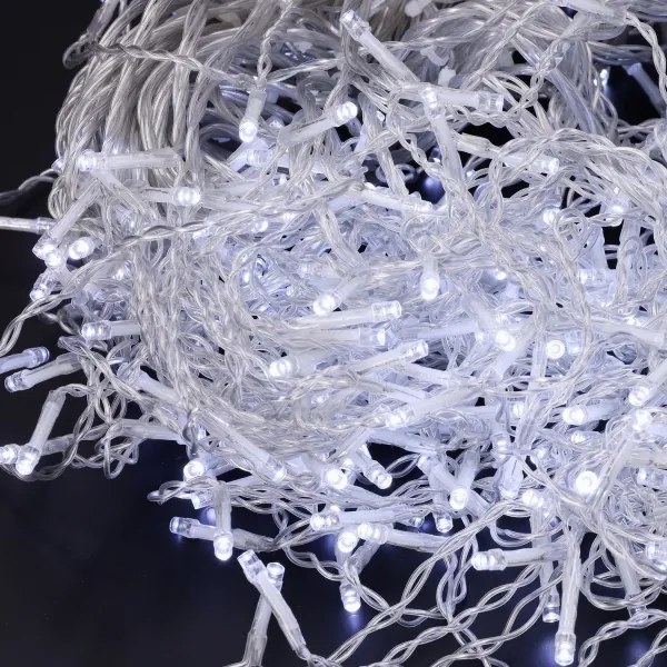 Brilagi - Kültéri karácsonyi LED fényfüzér, 400 db LED, 8 üzemmód, 23 m, IP44 védelem, hideg fehér