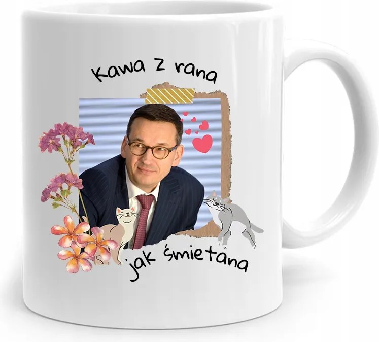 Bögre Politikus Miniszterelnök Mateusz Morawiecki Pis