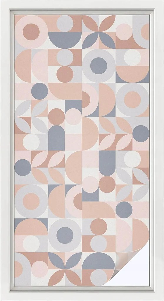 Ablakfólia öntapadós adatvédelem Absztrakt mozaik 50x100