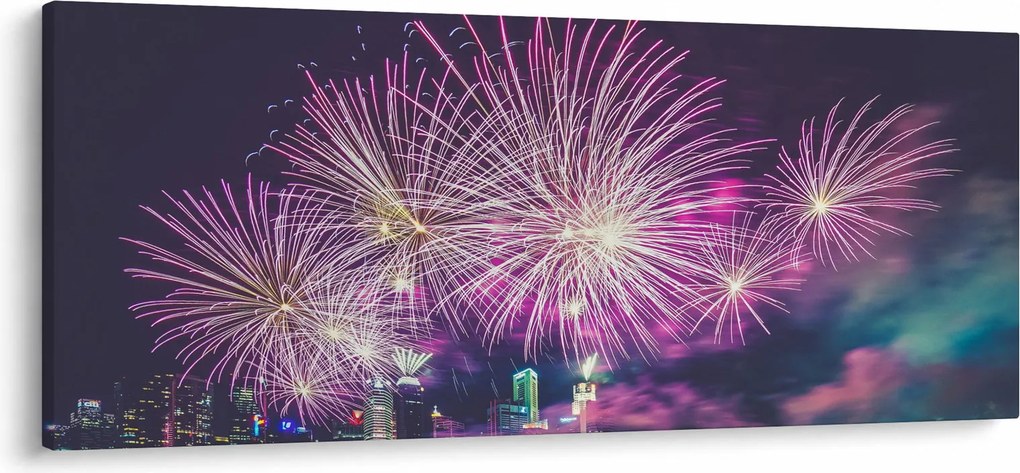 Tűzijáték képe (120x50 cm)