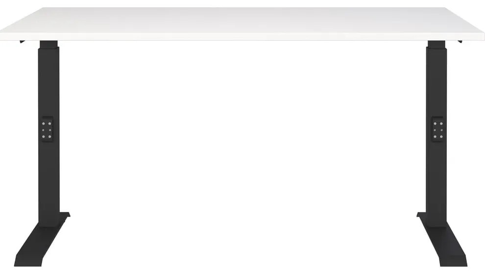 Íróasztal állítható magassággal, fehér asztallappal 80x140 cm Downey – Germania