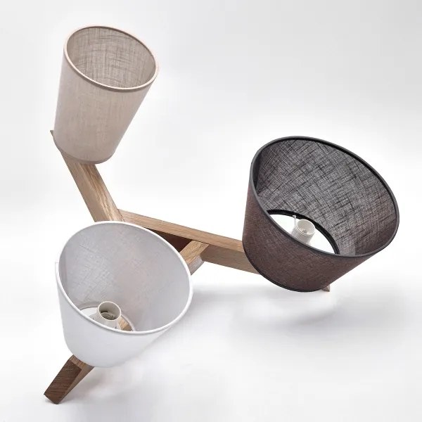 Brilagi - LED  Felületre szerelhető csillár  ANTHONY 3xE14/40W/230V tölgy