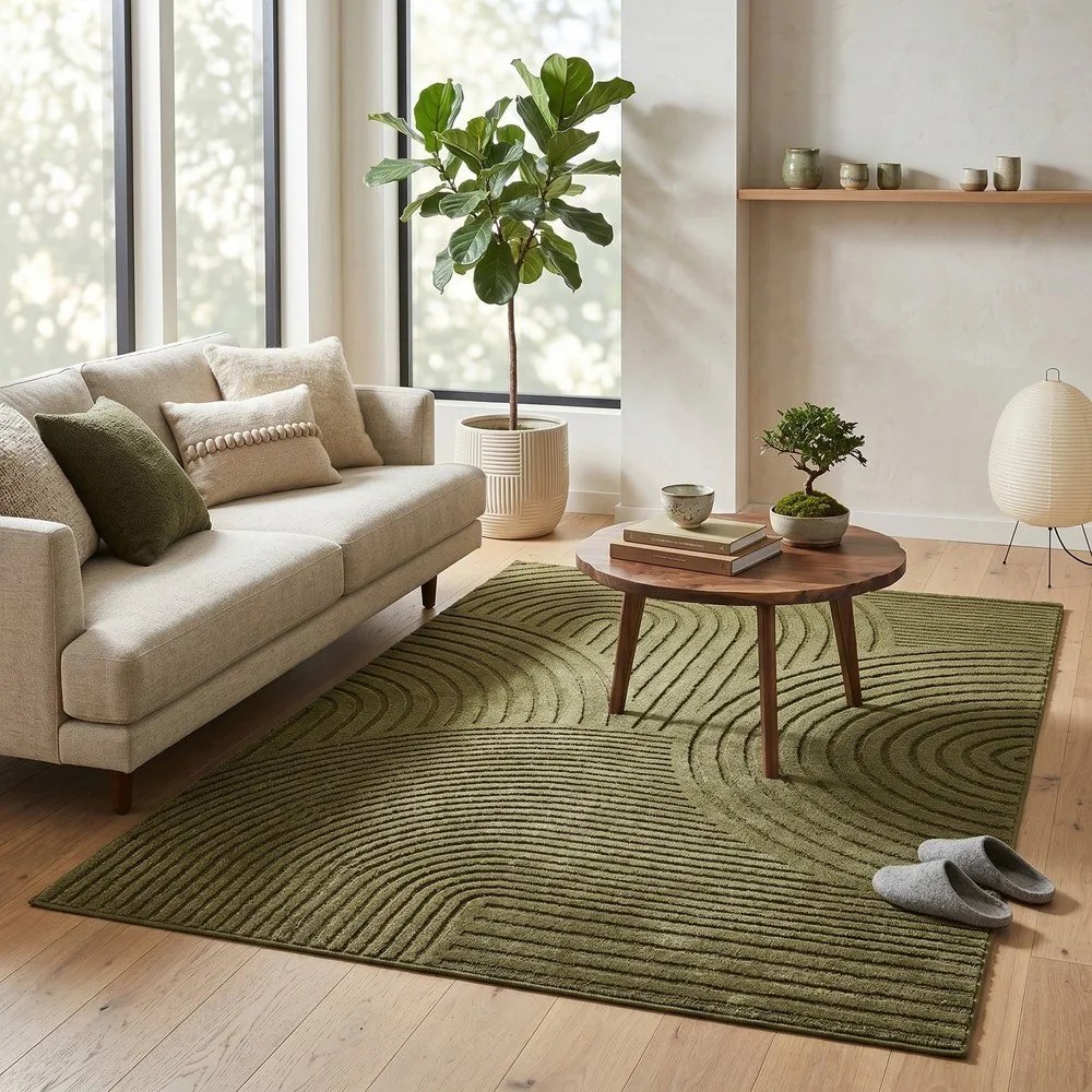Zöld szőnyeg 200x290 cm Whirl – ESTE