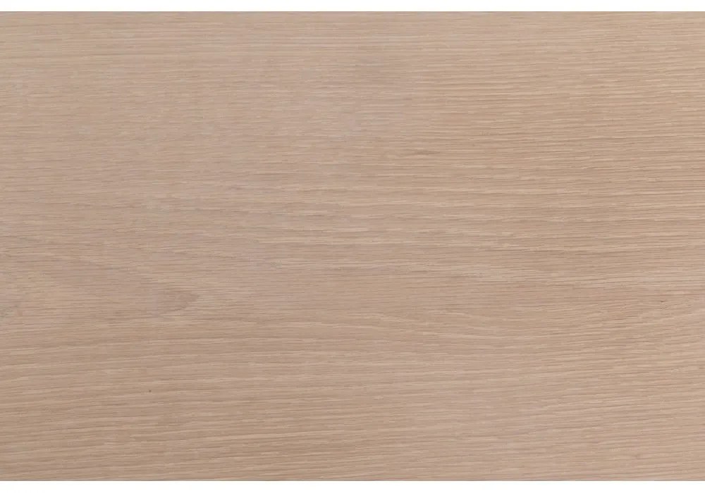 Bővíthető étkezőasztal tölgyfa dekoros asztallappal 100x200 cm Linley – Actona