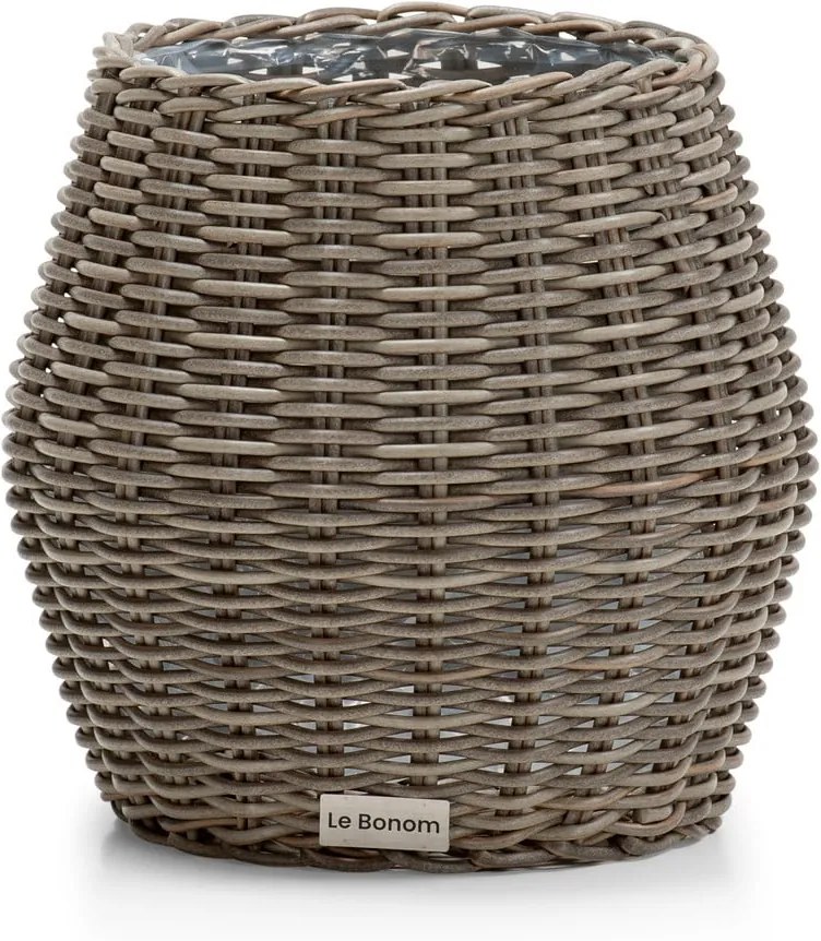 Grande Fiore mesterséges rattan kerti kaspó- Le Bonom