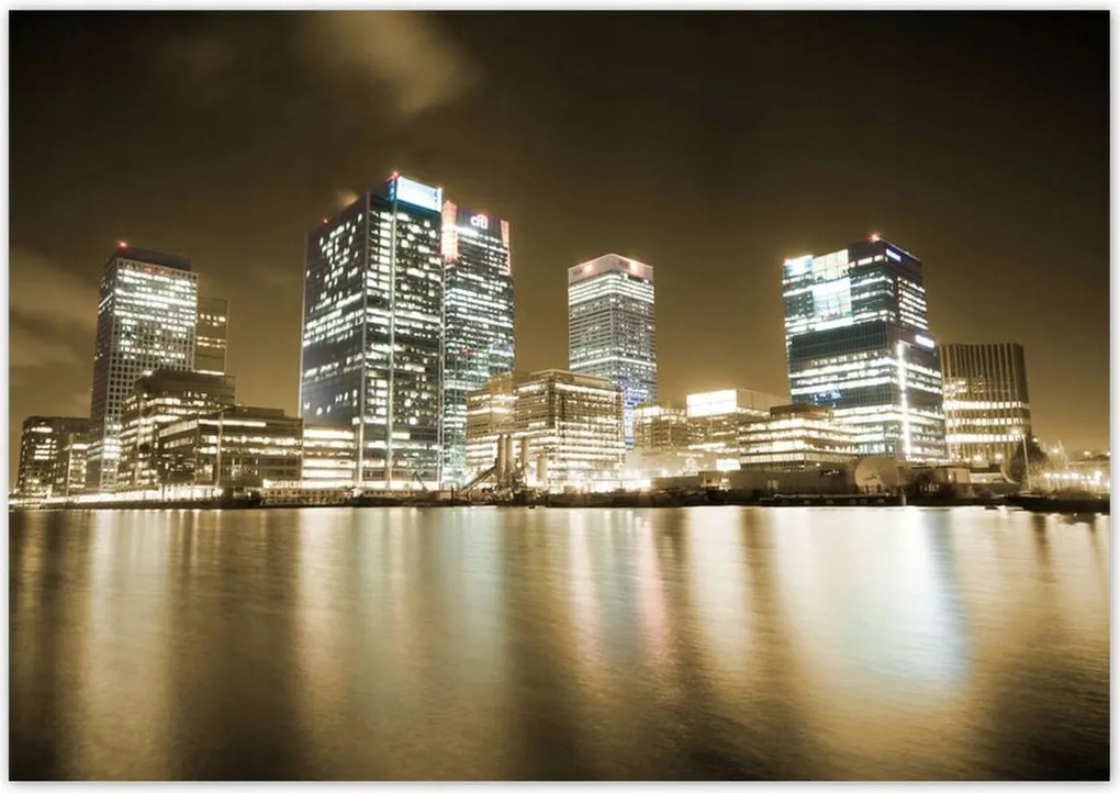 Poszterek 100x70 Sephia Londoni kilátás