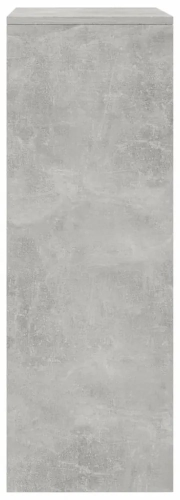 6-fiókos betonszürke szerelt fa tálalószekrény 50 x 34 x 96 cm