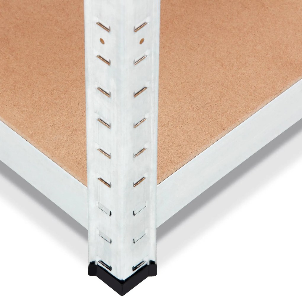 monzana® Polc 160x90x40 cm - ezüst