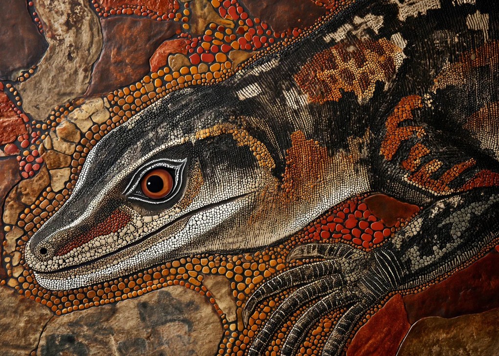 Poszter 35x25cm Gyíkszem