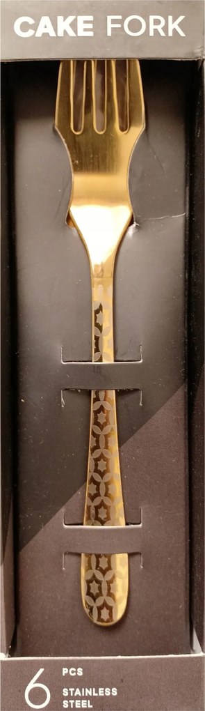 Evőeszköz szett Cardsplitter Arany 6 db-os Grafikával