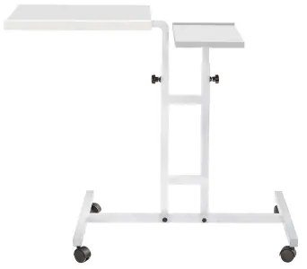 Állítható asztal GLEN 87x67 cm fehér