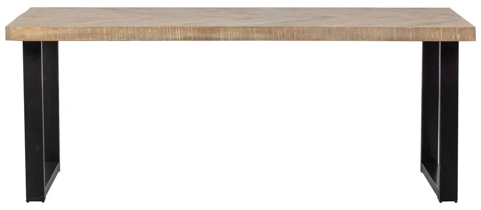 Tablo étkezőasztal mangó asztallappal, 180 x 90 cm - WOOOD