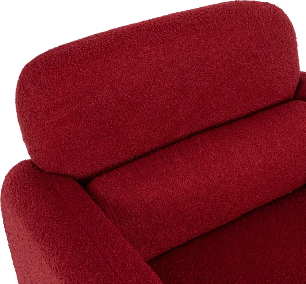 Pihenőfotel bordó színben, bouclé kárpittal TOGO
