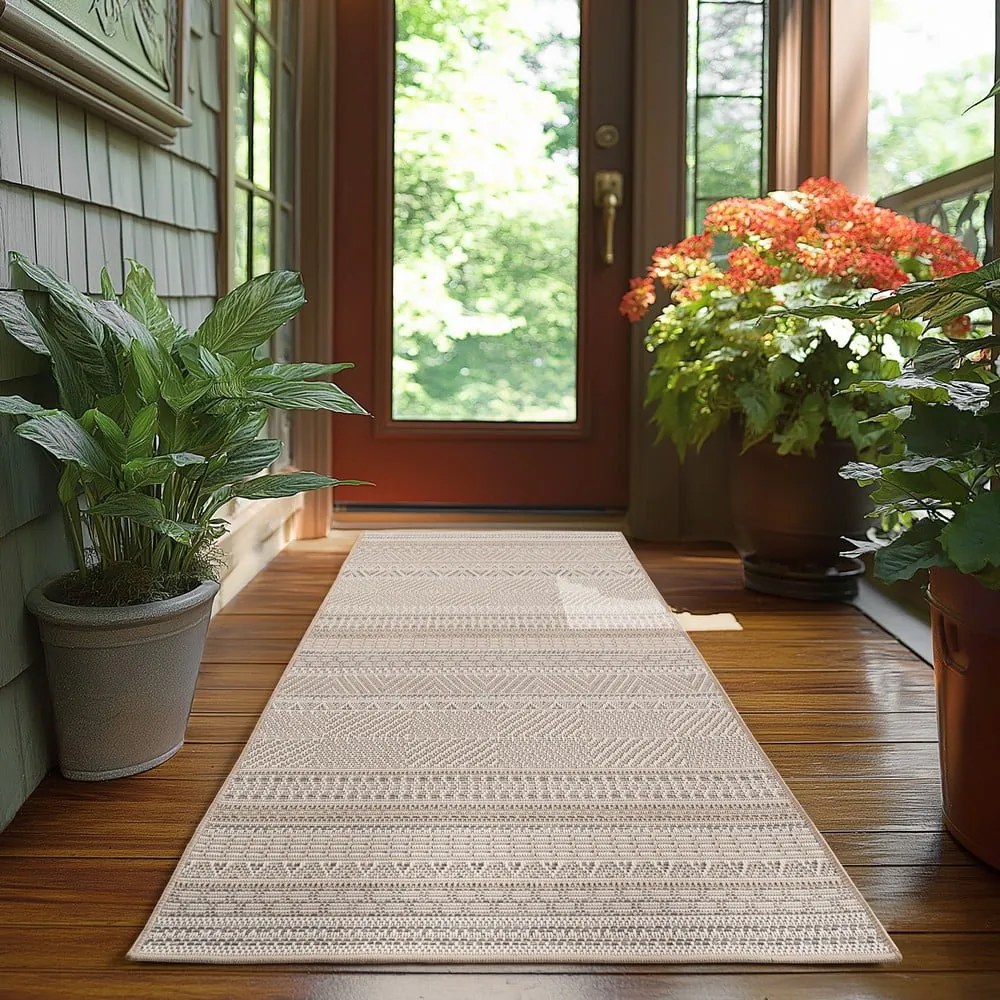 Bézs kültéri-beltéri futószőnyeg 80x250 cm Desert 1303 – Ayyildiz Carpets