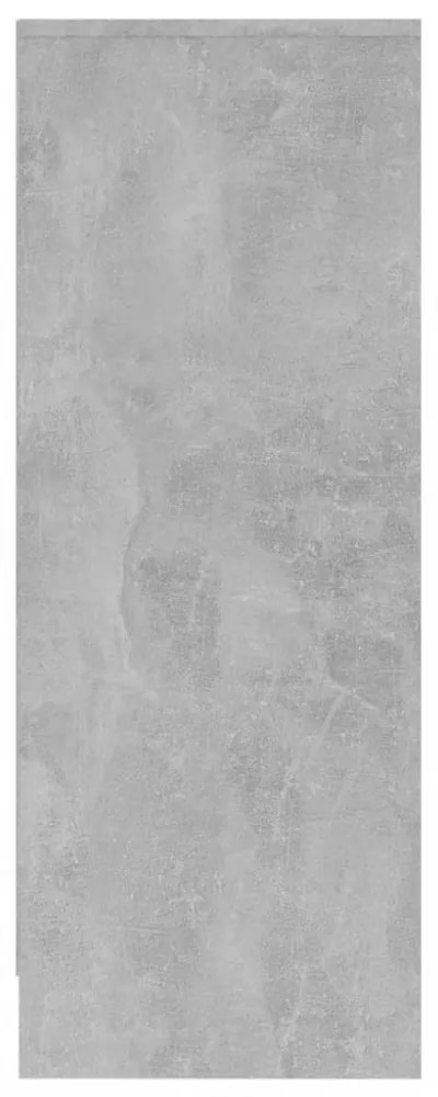 betonszürke szerelt fa cipősszekrény 31,5 x 35 x 90 cm