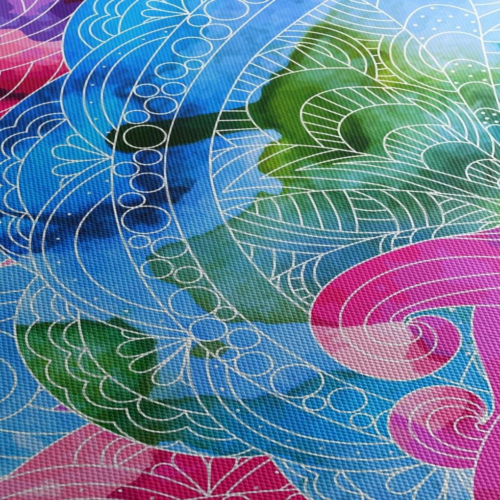 Kép - Színes hullámok (120x50 cm)