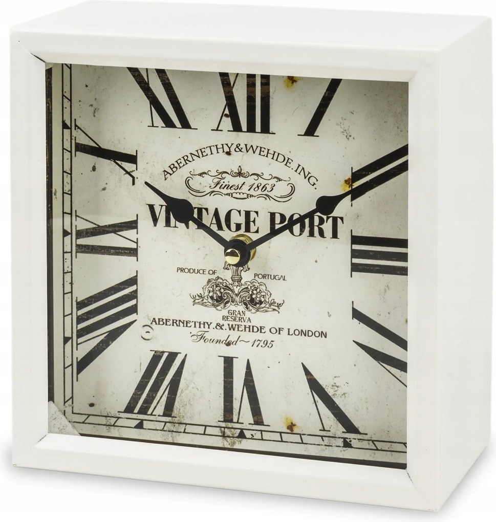 Fém falióra retro dekoráció fehér