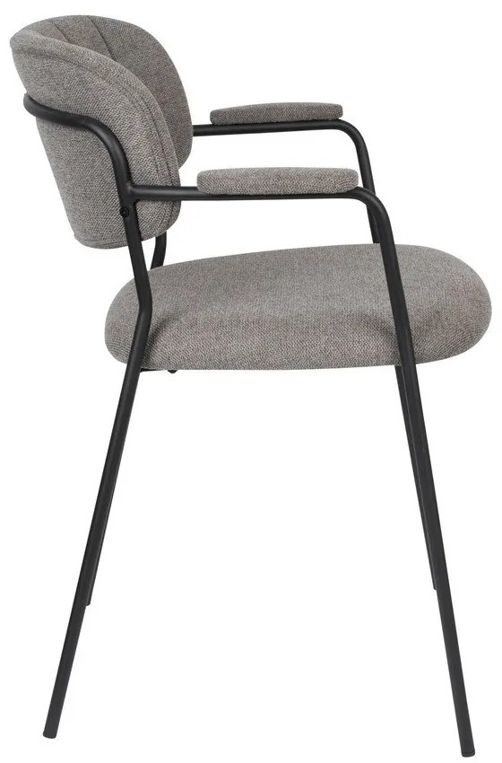 Világosszürke étkezőszék szett 2 db-os Jolien – White Label