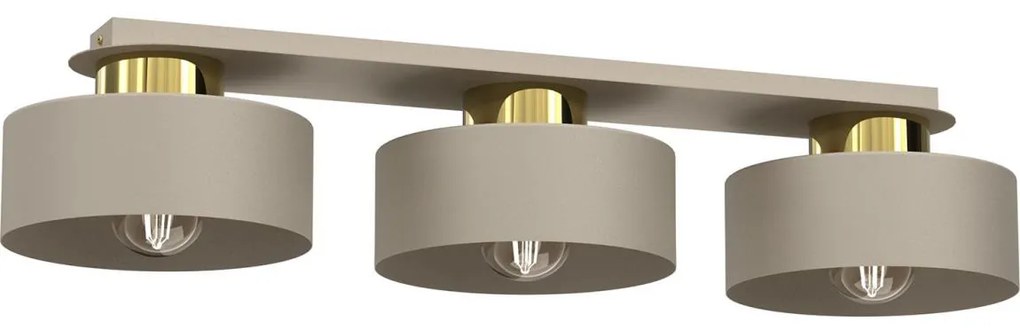 Mennyezeti lámpa MARTI 3xE27/15W/230V bézs/arany