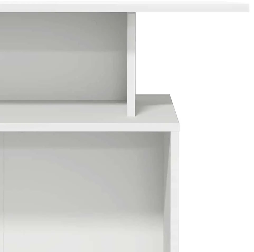 recepciós pult fehér 100x40x104 cm szerelt fa