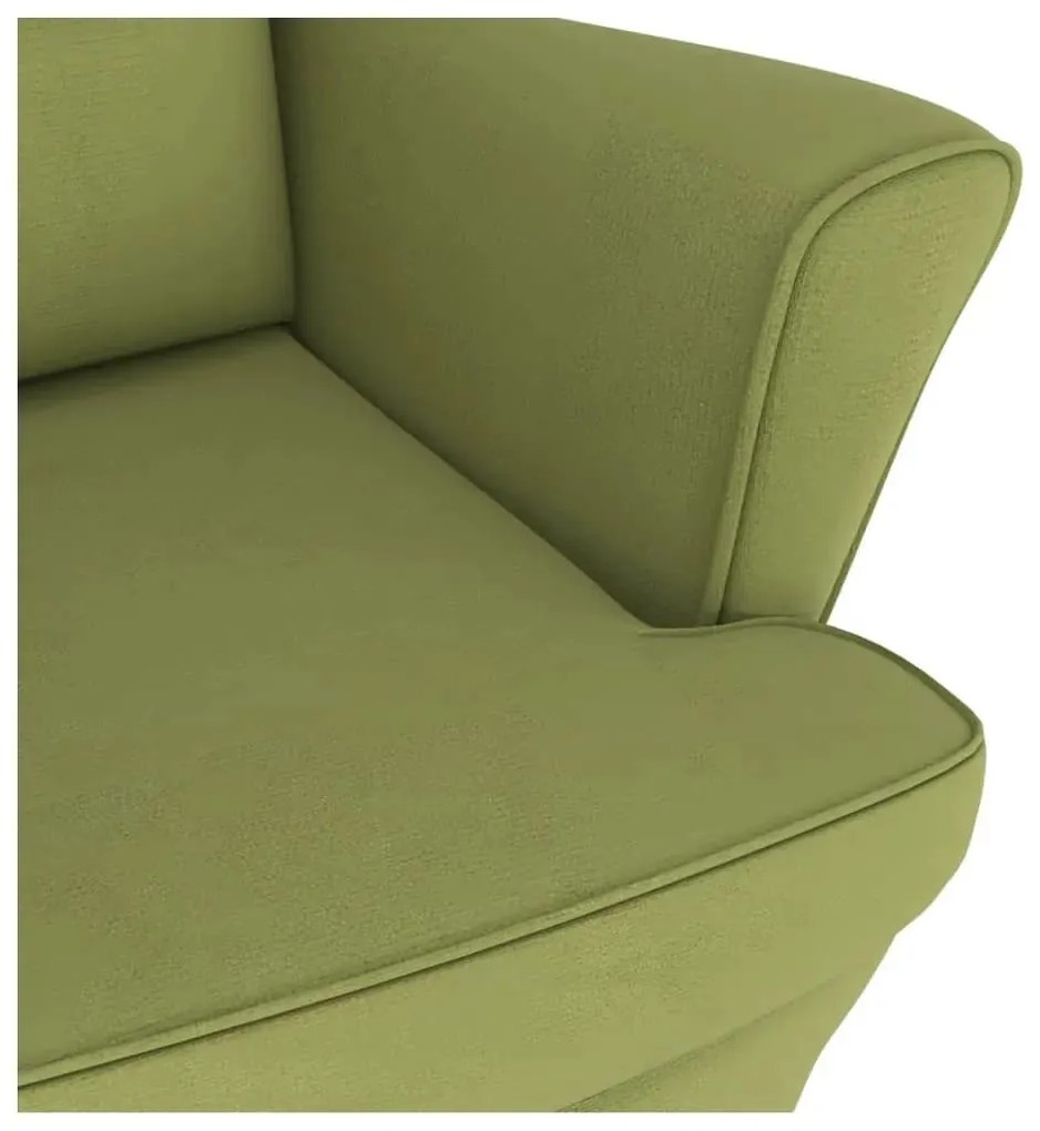 Világoszöld Bársony és Tömörfa Hintaszék