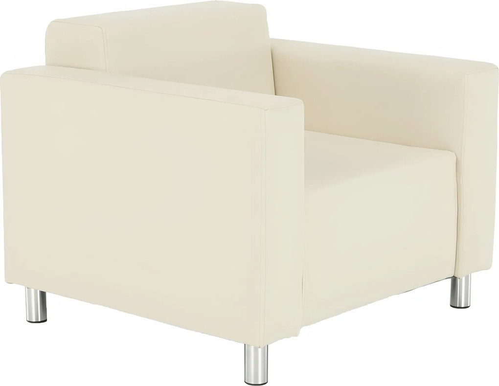 Fotel, textilbőr bézs, HOMKER